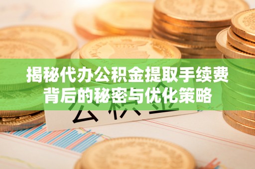 贷款揭秘代办公积金提取手续费背后的秘密与优化策略