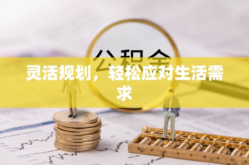贷款灵活规划，轻松应对生活需求
