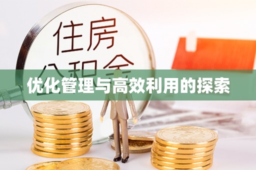 贷款优化管理与高效利用的探索